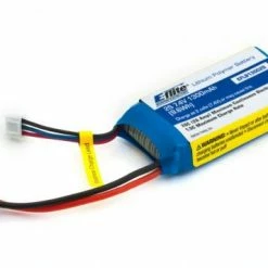 E Flite 1300mAh 2S 7.4v 20C LiPo With EC2 Connectors