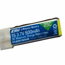 E Flite EFlite Blade Glimpse LiPo Battery - 500mAh 1S 3.7V 25C